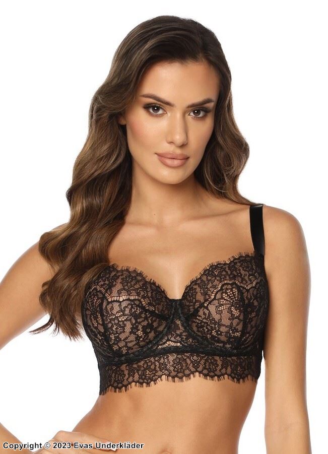 Soft cup bra, luxurious lace